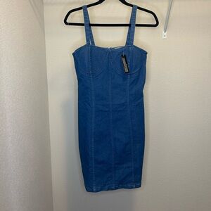 Denim Blue Body con Dress
